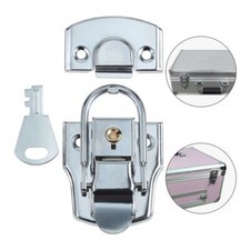 1Pc Box Latch Hasp Metal 76 45mm Sliver for Cabinet Safety Box Drawer Locker