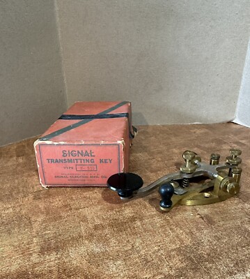SIGNAL TRANSMITTING KEY M-100 Signal Electric MFG. CO. in Original Box USA Made