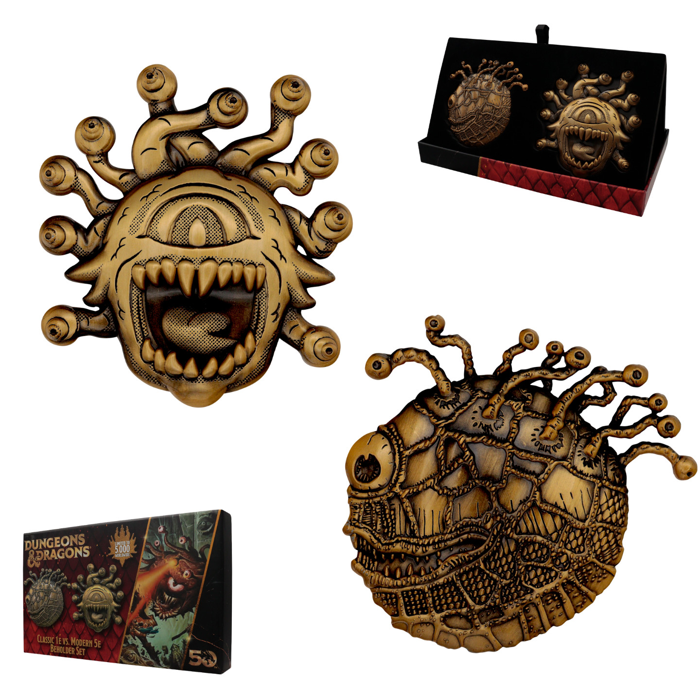 Dungeons & Dragons 50th Anniversary Beholder Limited Edition Twin Medallion Set