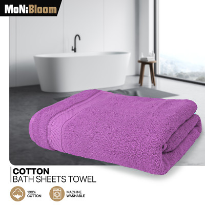 100% Cotton 35x70 Inch Bath Sheet Oversized Soft Absorbent Quick Dry Bath Towel