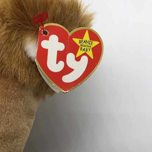 TY Beanie Roary The Lion DOB February 20 1996 Vintage TY GIFT RETIRED - Picture 6 of 10