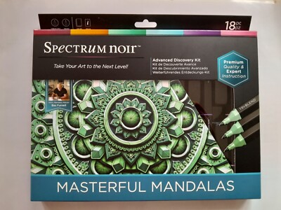 Spectrum Noir Masterful Mandalas ADVANCED DISCOVERY KIT-  NEW-CRAFTERS COMPANION