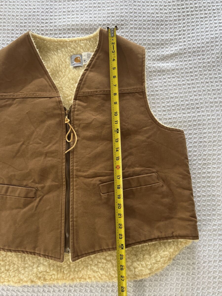 Vintage Carhartt 6SV Sherpa Lined Heavy Brown Duck Canvas Vintage Carhartt 6SV Sherpa Lined Heavy Brown Duck Canvas