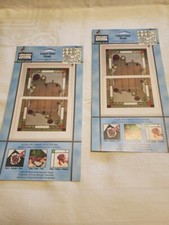 Instant Lead Glass 2 Pk REDILEAD Plaid Gallery Glass Roses - 16678 Vtg 2002