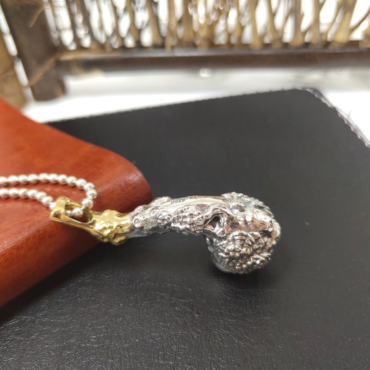 Pure Solid 925 Sterling Silver Smoker's Tobacco Smoking Pipe