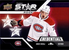 2023-24 Upper Deck Credentials 3rd Star Arber Xhekaj Montreal Canadiens #3SR-3