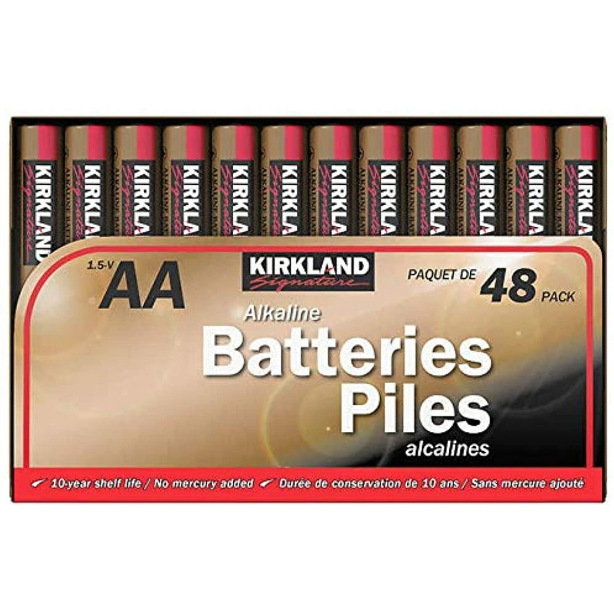 NZ Tomo様ご確認用 Kirkland Signature 1.5-V, AA Alkaline Batteries: 48-Pack | eBay