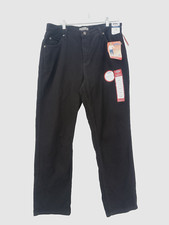 Riders By Lee 16M Coal Black Denim Jeans Straight Leg Slimming Tummy Control NWT