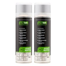 Autotek Exact Match Aerosol Spray Paint Volkswagen Reflex Silver 300ml x2