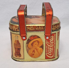Coca-Cola Highly Collectible Tin Box Pale Handles Bristol Ware Vintage 1984 VTG