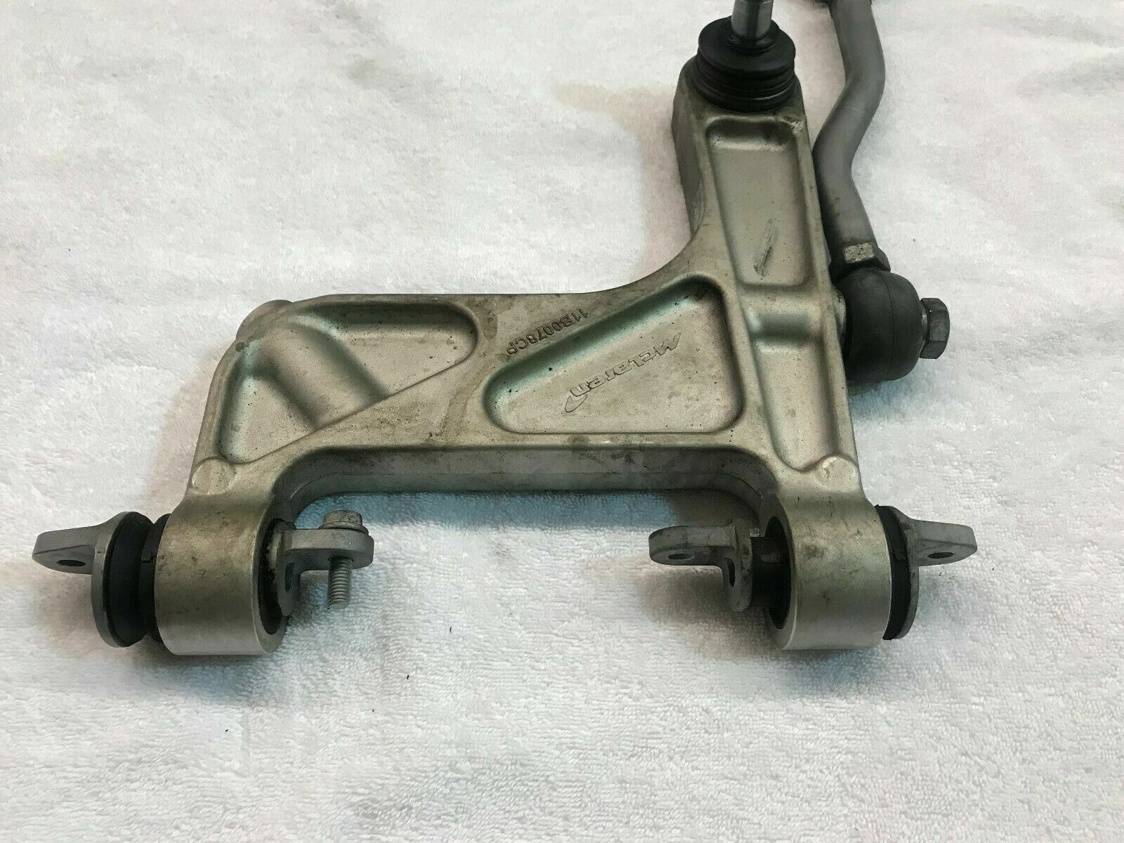 MCLAREN MP4-12C REAR RIGHT UPPER CONTROL ARM WITH TIE ROD LINK OEM 11B0078CP