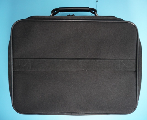 ANTLER LAPTOP BRIEFCASE SHOULDER BAG + LOCK FITS ON SUITCASE HANDLE BLACK NEW - Picture 3 of 9