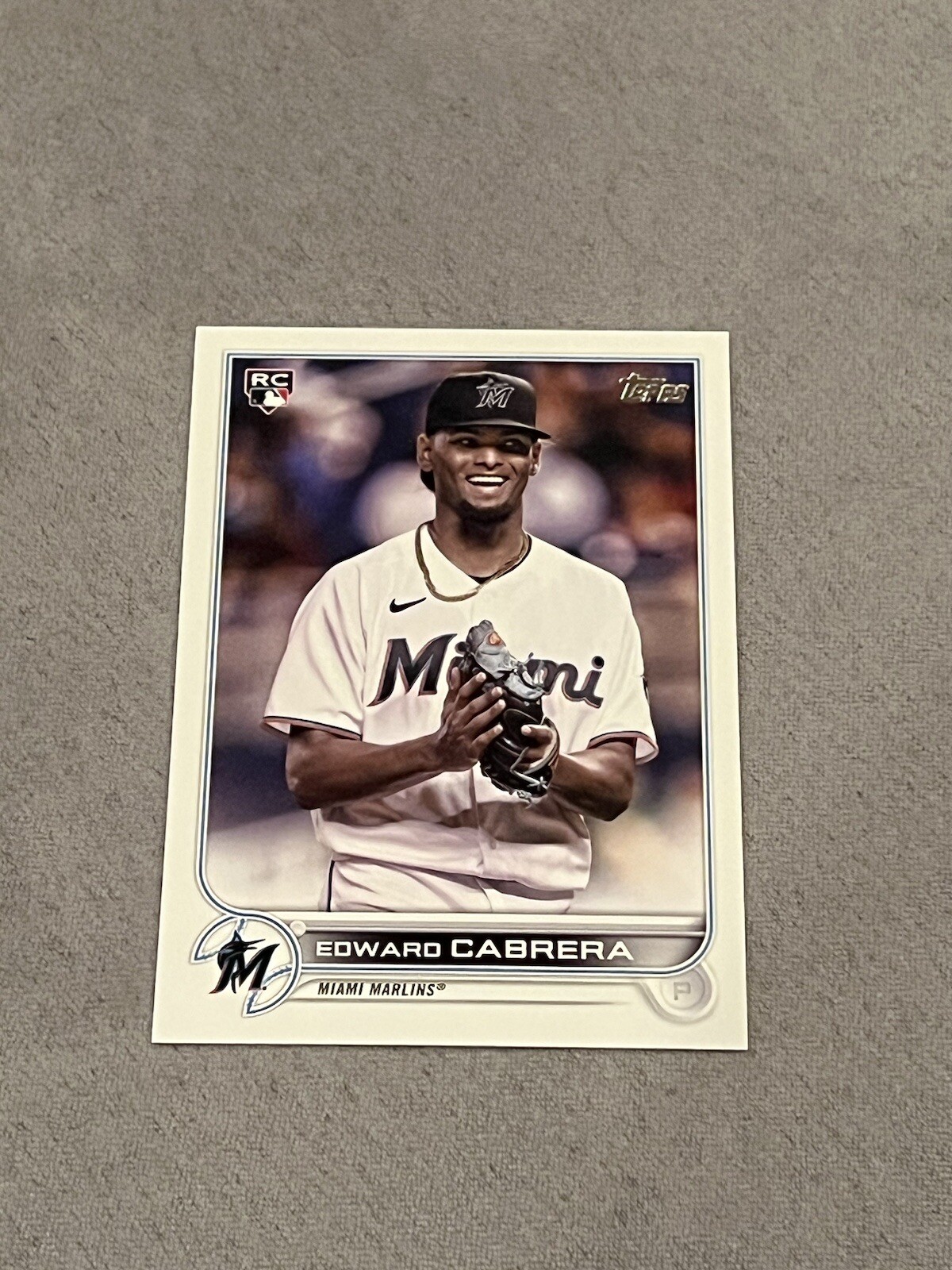 Edward Cabrera 2022 Topps Series 2 Rookie SP Photo Image Variation RC #566