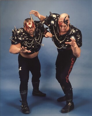 VINTAGE 80's PRO WRESTLING PHOTOS THE ROAD WARRIORS Hawk On Right