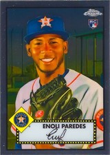 Enoli Paredes RC 2021 Topps Chrome Platinum Anniversary Baseball Rookie Card #57