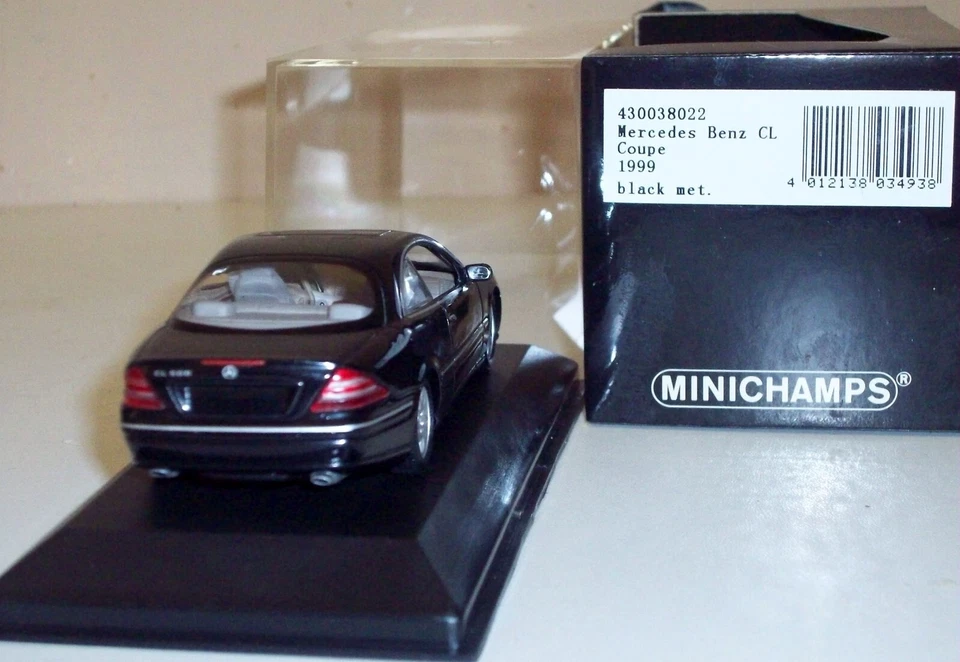 Minichamps 1/43 MERCEDES-BENZ CL Coupe 1999 430038022 Metallic Black 1824 pcs - Immagine 3 di 4