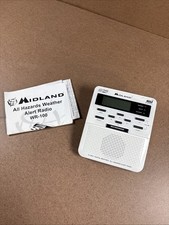 RARE Midland WR-100 SAME Dig. Weather/Hazard Alert Monitor No AV Cable Batt Only