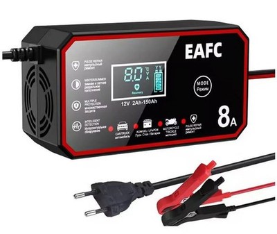 EAFC Intelligente Auto Batterie Ladegerät 12V 8A Puls-Reparatur PKW Motorrad LKW