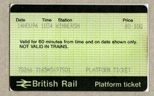 Winnersh S01 - APTIS platform ticket - Berkshire RG41 now South Western Railway