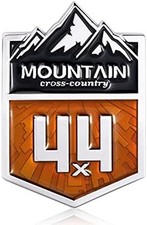 4x4 Mountain Cross Country Metal Car Sticker Off Road Racing Decal Chrome Embl 4x4 Mountain Cross Country Metal Car Sticker Off Road Racing Decal Chrome Embl