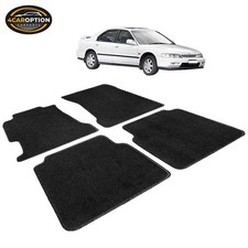 Fits 94-97 Honda Accord Floor Mats Carpet Front Rear Nylon Black 4pc Fits 94-97 Honda Accord Floor Mats Carpet Front Rear Nylon Black 4pc