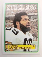1983 Topps Football Card 360 Bennie Cunningham Pittsburgh Steelers