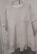 White Lace Girls Dress Size 4