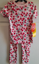 Wonder Nation Girls Pajama Set Size 5T Strawberry Print Sleepwear NWT