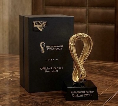 Fifa World Cup Qatar 2022 Certified Emblem  - 190 mm ( Rare Size )