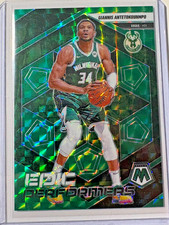 Giannis Antetokounmpo 2024-25 Panini Mosaic Epic Performers Mosaic Green #7