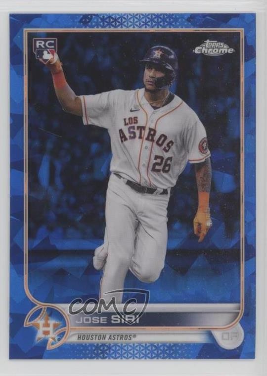 2022 Topps Chrome Sapphire Edition Jose Siri #599 Rookie RC rw9
