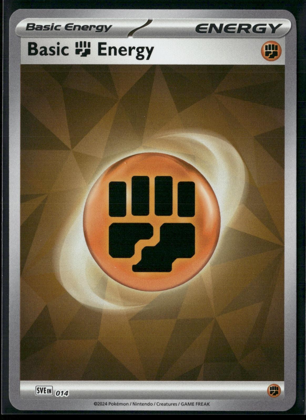 Basic Fighting Energy 014 Scarlet & Violet Energies Pokemon Holo Near Mint