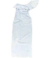 GUESS Womens One Shoulder Maxi Dress, Blue, Large