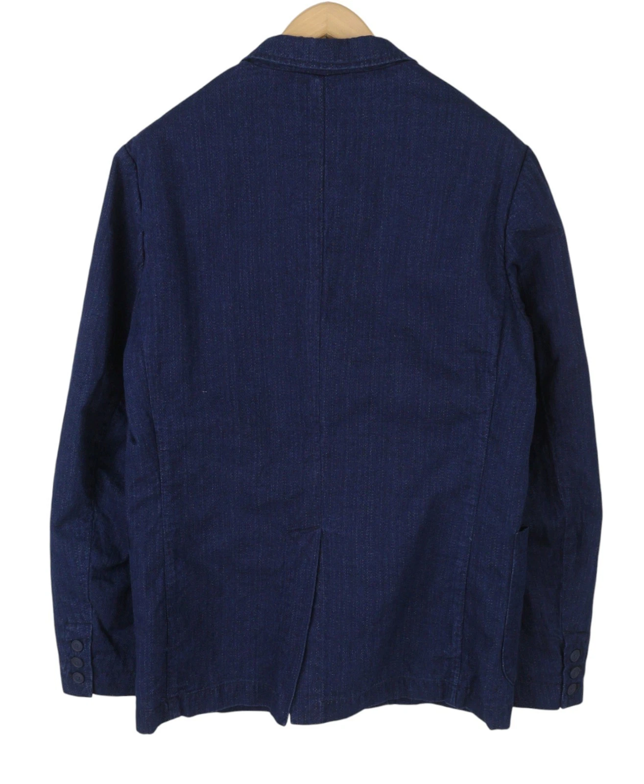 SCOTCH & SODA Men Blazer M Navy Blue Cotton Single Breasted Notched Lapels DDP - product detail image 5
