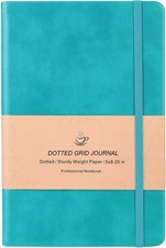 "Dotted Grid Notebook/Journal - Dot Hard Cover Notebook, Premium Mint "