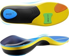 Heavy Duty Support Orthotics Plantar Fasciitis Insoles Medium Arch Over 230 lbs