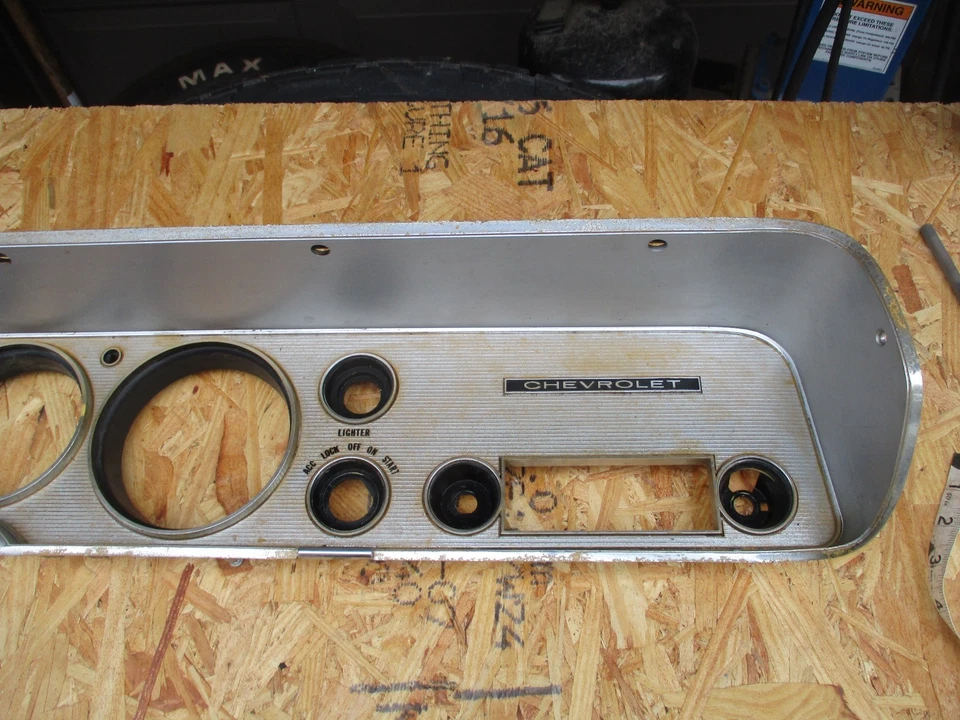 1964 1965 64 65 Chevelle Malibu SS El camino tablero bisel OEM GM BONITO Foto 2 de 4