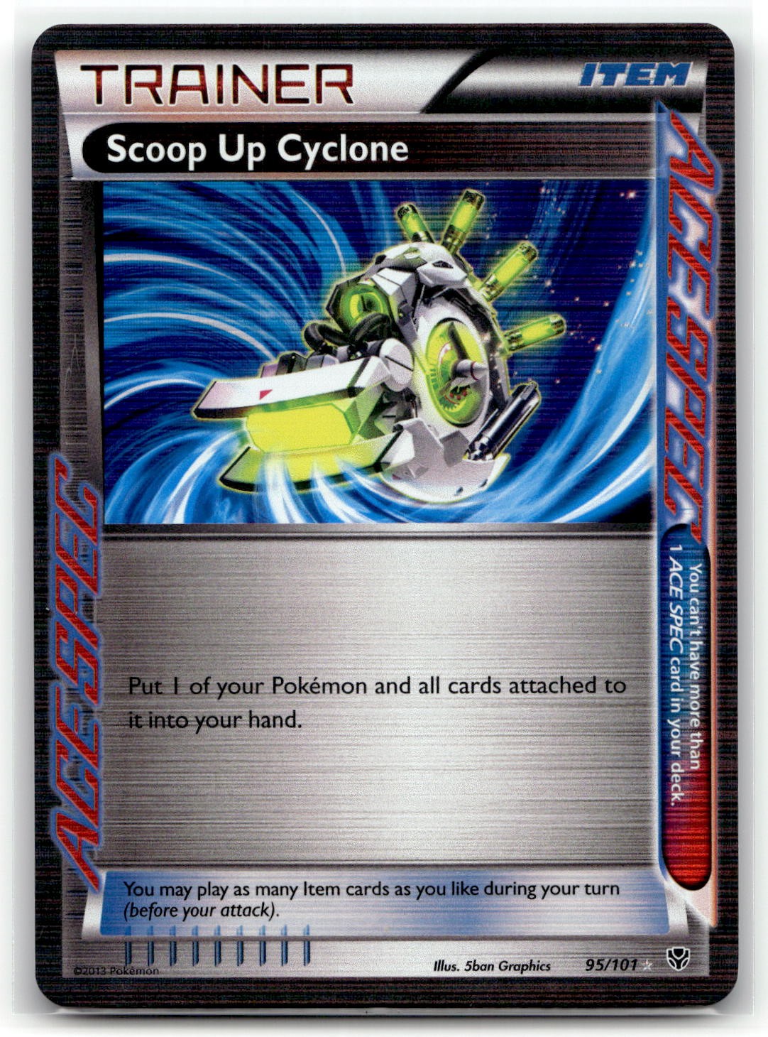 Scoop Up Cyclone 95/101 ACE Spec Rare Plasma Blast Pokemon NM/M