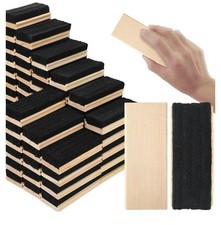 108 Pcs Felt Chalkboard Erasers Bulk School Supplies Wooden Chalk Eraser for...
