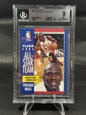 1991-92 Fleer - All-Star Team Michael Jordan #211 BGS 9 Mint