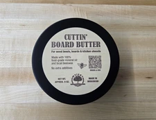 8 oz Cutting Board Conditoner  -  100% Natural Beeswax & Mineral Oil - Food Safe