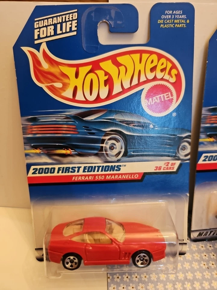 Hot wheels lot of 5 2000s first editions ferraris. 2x collector #61 and 3x #62 - Image 4 of 4