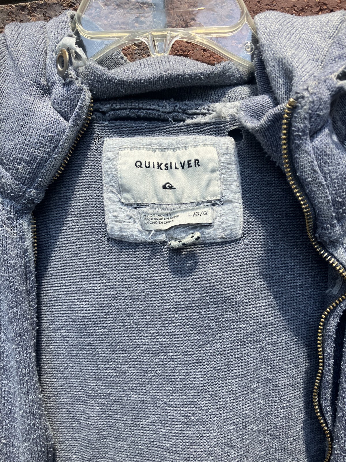 Heavily Worn Vintage Hoodie, 20yr old Quicksilver image 6