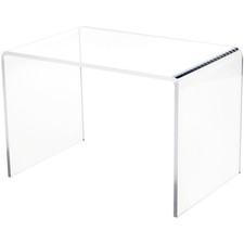 Plymor Clear Acrylic Small Rectangular Display Riser, 7" H x 10.5" W x 7" D