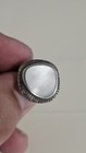 VINTAGE Navajo Artisan TH made MOP 925 STERLING SILVER RING Size 6 ABSOLUTELY... — photo 3