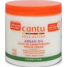 Cantu Argan Oil Leave in Conditioning Repair Cream 16 Ounce