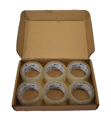 Art3D Shipping Packaging Tape Rolls 6 Pack Heavy Duty 1.88'' x 55 yd 3'' Core