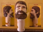 Custom beard replacement head for replacement Marx Johnny West repair F