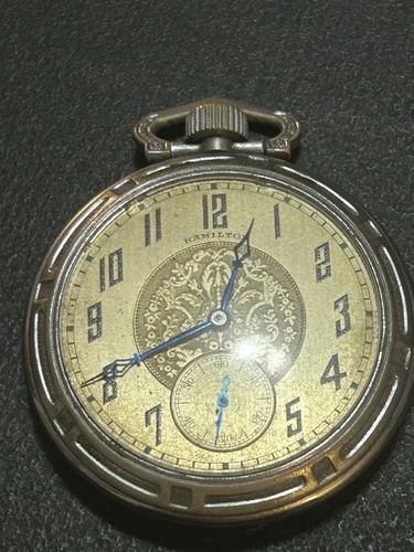 Hamilton Open Faced Pocket Watch - Vintage To Antique As Is Not Working