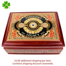 Perdomo Robusto Ecuadorian Connecticut Empty Wood Cigar Box 8" x 6.25" x 3.25"